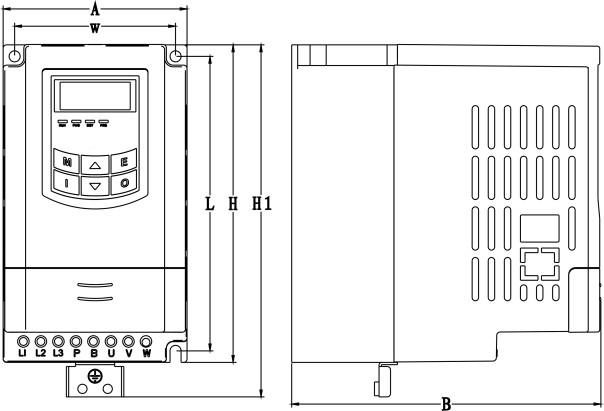 Частотный преобразователь Eura Drives серии Е-2000, корпус E - типа